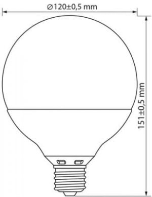 Żarówka LED E27 18W G120 Lumilight