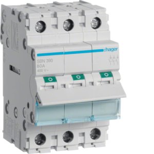 Rozłącznik modułowy 100A 3P 400V SBN390 Hager