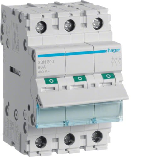 Rozłącznik modułowy 100A 3P 400V SBN390 Hager sbn390.jpg