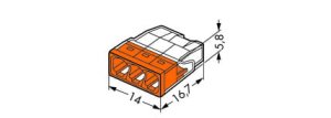 Szybkozłączka 3x 0,5-2,5mm² WAGO