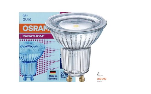 LED GU10 4,3W 230V 50W MR16 120º ciepła OSRAM Parathom 