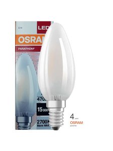 LED E14 4W 470lm  świeczka filament matowa B35 40W OSRAM