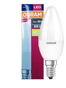 LED E14 7W 806lm świeczka ciepła 60W OSRAM