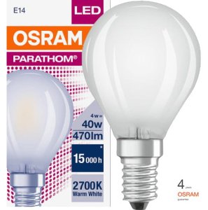 LED E14 2,8W 250lm filament kulka matowa P45 25W OSRAM