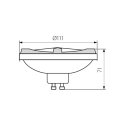 LED GU10 111 12W 230V długa Kanlux 