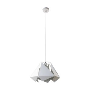 Lampa wisząca 1x KITE metal biała