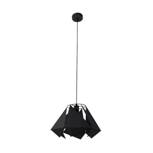 Lampa wisząca 1x KITE metal czarna
