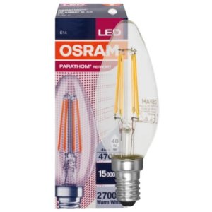 LED E14 4W świeczka 40W filament 430lm B35 Osram
