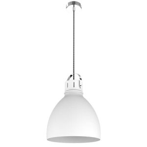 Lampa wisząca metalowa 1x Logan biała 