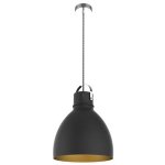Lampa wisząca metalowa 1x Logan czarna
