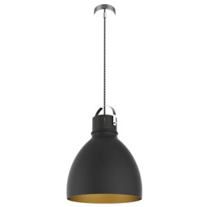 Lampa wisząca metalowa 1x Logan czarna