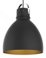 Lampa wisząca metalowa 1x Logan czarna 
