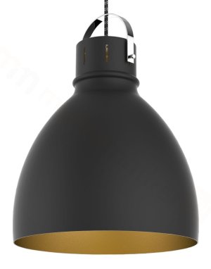 Lampa wisząca metalowa 1x Logan czarna