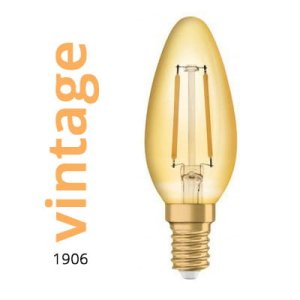 LED E14 4,5W 420lm świeczka filament Vintage 1906 40W Osram