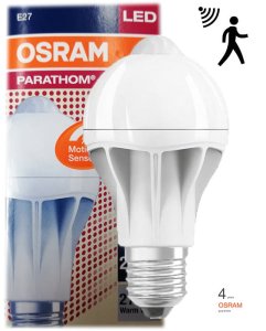 LED E27 9W czujnik ruchu i zmierzchu 60W 806lm OSRAM