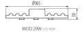 Moduł LED KANLUX MODv2 19W 2100lm do plafonier neutralny  