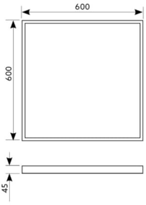Ramka panelu LED 60x60 NELIO