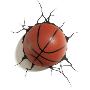 Lampka dekoracyjna ścienna BASKETBALL 2xAA 