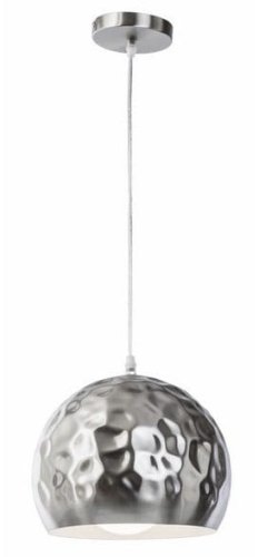 Lampa wisząca metalowa 1x TINY 25cm srebrna 