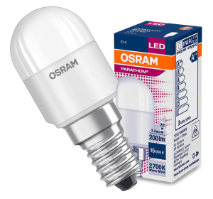 LED E14 2,3W tablicowa do lodówki T26 ciepła 2700K OSRAM