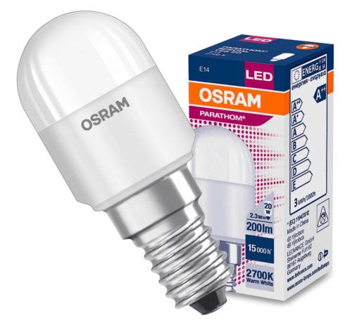 LED E14 2,3W tablicowa do lodówki dzienna 6500K OSRAM  