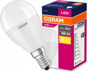 LED E14 7W 806lm kulka P45 60W OSRAM