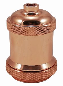 Oprawka metalowa E27 Retro miedź
