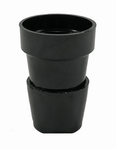 Oprawka E27 bakelitowa czarna gładka 