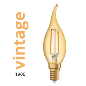 LED E14 2,5W 220lm świeczka filament Vintage 1906 22W Osram