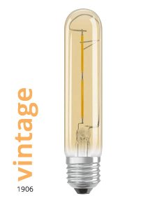 LED E27 2,5W 200lm tubular filament Vintage 1906 20W Osram 8171