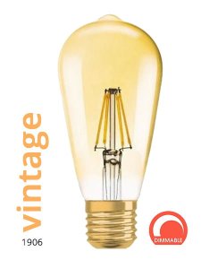 LED E27 6,5W 725lm ST64 dim filament Vintage Edison Osram