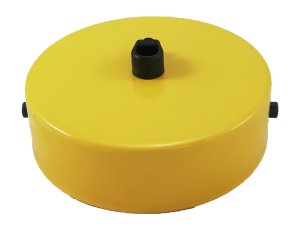 Podsufitka metalowa żółta 100mm okrągła do lamp