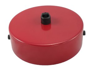 Podsufitka metalowa czerwona 100mm okrągła do lamp