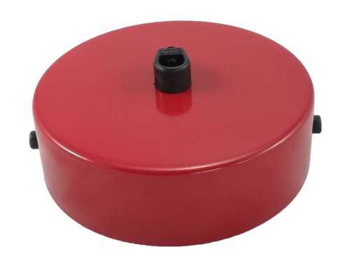 Podsufitka metalowa czerwona 100mm okrągła do lamp 