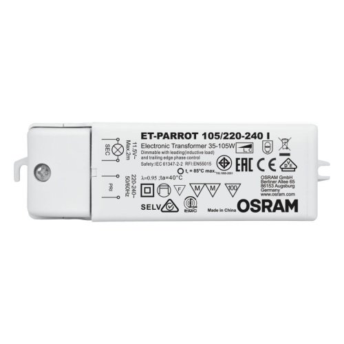 Transformator halogenowy 12V 105W PARROT OSRAM 