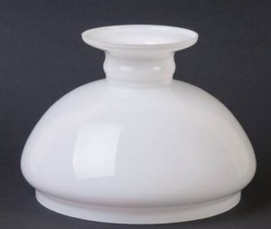 Klosz naftówka 19cm biały