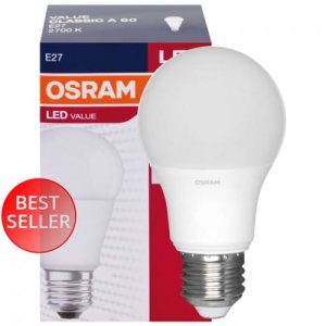 LED E27 8,5W ciepła 806lm 60W OSRAM 6szt.