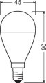 LED E14 7W 806lm kulka P45 60W OSRAM 