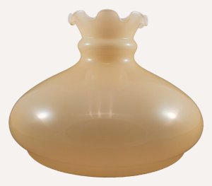 Klosz naftówka 23cm ecru falbanka