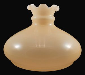 Klosz naftówka 23cm ecru falbanka