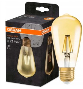 LED E27 4W ST64 Edison filament Vintage 1906 35W Osram 2095