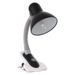 Lampa biurkowa metalowa SUZI klips czarna Kanlux