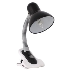 Lampa biurkowa metalowa SUZI klips czarna Kanlux
