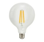 LED E27 filament G125 8W kula 125mm