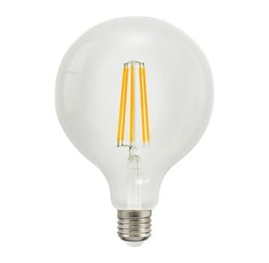 LED E27 filament G125 8W kula 125mm