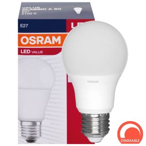 LED E27 9W DIM 60W ściemniacz 806lm OSRAM