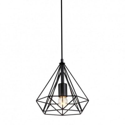 Lampa wisząca metalowa 1x 1485 KLATKA 