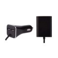 Ładowarka zasilacz samochodowy 4x USB 2m V0216 