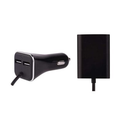 Ładowarka zasilacz samochodowy 4x USB 2m V0216 