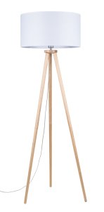 Lampa podłogowa ENNIE sosna klosz szary160cm 7410060A0210 
